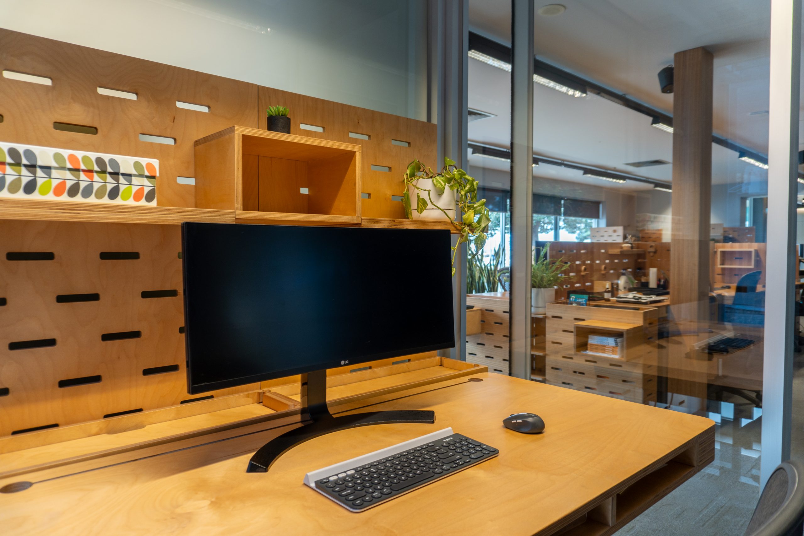 Interior view of an O Space private office